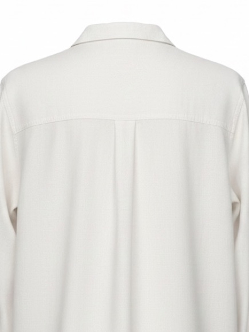 Gap Size XL White Linen-Blend Long Sleeve Boyfriend Button Down Shirt - Picture 5 of 9